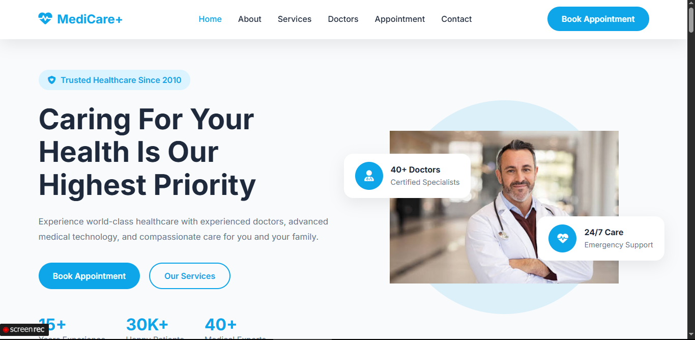 Modern Healthcare website preview